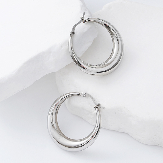 Серьги из 304 нержавеющей стали, Кольцевая форма