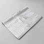 Polyester Sequin Table Runners, Wedding Party Table Decoration, Rectangle with Grid Pattern