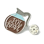 Black Alloy Brooches, Enamel Pins, for Backpack Clothes, Pot
