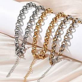 7мм 304 цепочки-роло из нержавеющей стали для женщин и мужчин, ионное покрытие (ip)