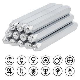 40 штампы из хромированной стали, для тиснения металла, Пластиковый, дерево, кожа