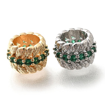 Латунные стеклянные бусины, без кадмия, без никеля и без свинца, колонка