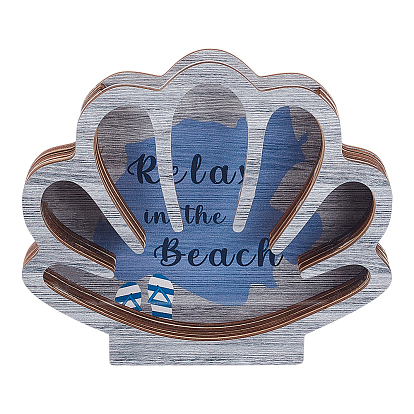 Деревянные подносы для украшений в форме ракушек для колец, сережек, браслетов и ожерелий, украшение рабочего стола