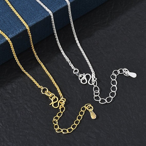 1.5MM Brass Wheat Chain Necklaces for Women, Long-Lasting Plated