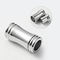Column Brass Magnetic Clasps with Glue-in Ends, Cadmium Free & Nickel Free & Lead Free