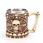 Resin & Stainless Steel 3D Column with Skull Mug, for Home Decorations Birthday Gift