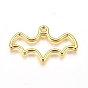 Halloween Zinc Alloy Open Back Bezel Pendants, For DIY UV Resin, Epoxy Resin, Pressed Flower Jewelry, Bat