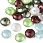 Perles acryliques opaques, plat rond