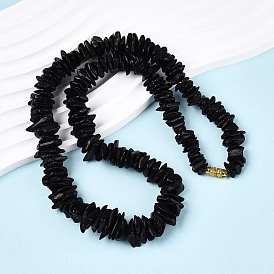 Натуральные янтарные самородки, ожерелья из бисера с градуированными узорами, с овальными латунными винтовыми застежками, золотые