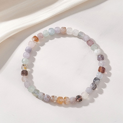 Браслеты из натуральных кубических бусин флюорита для женщин