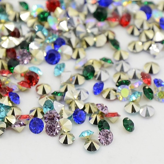 Grade AAA Pointed Back Resin Rhinestones, Diamond Shape, 3.5mm, about 7200pcs/bag
