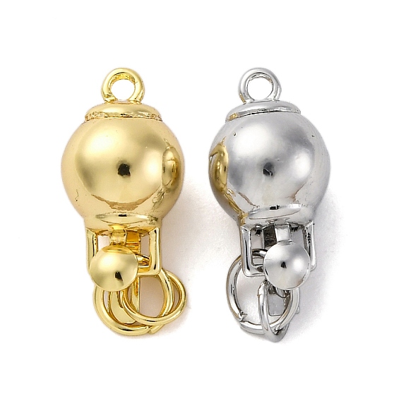 Застежки латунные коробки, без кадмия, без никеля и без свинца, круглые