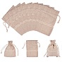 Bolsas de algodón, bolsas de cordón, con encajes
