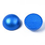 Painted Natural Wood Cabochons, Pearlized, Half Round