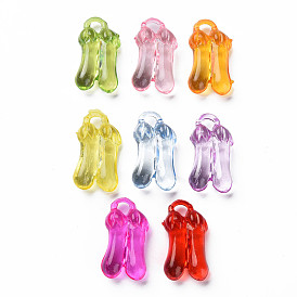 Transparent Acrylic Pendants, Eggplant