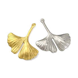 304 подвески из нержавеющей стали, очарование листьев гинкго