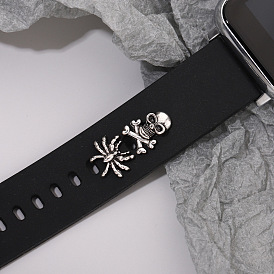 Suitable for? Silicone watch fun strap nails retro punk style spider skull decorative nails