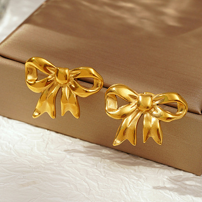 Стильные 304 серьги-гвоздики в форме бабочек из нержавеющей стали для повседневной носки