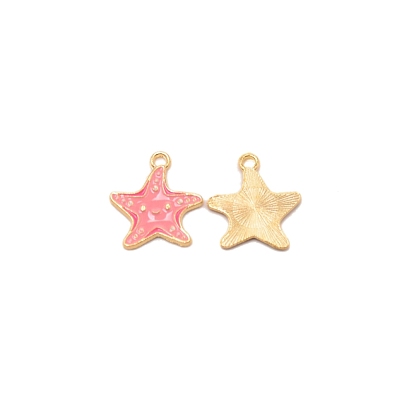 Zinc Alloy Enamel Penadnt, Starfish