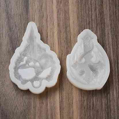 Silicone Pendant Molds, for UV Resin, Epoxy Resin Jewelry Making