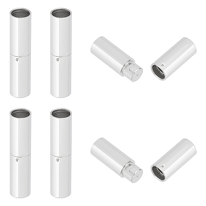 8 Sets 304 Stainless Steel Bayonet Clasps, Column