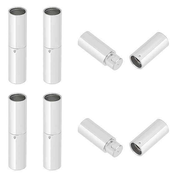 8 Sets 304 Stainless Steel Bayonet Clasps, Column