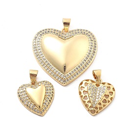 Покрытие стойки латунь с подвесками из фианита, долговечный, без свинца и без кадмия, сердце прелести