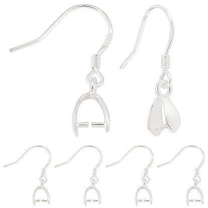 3 пары 925 застежки-крючки для сережек из стерлингового серебра, с подвесными поручительств, 1 листовая двухсторонняя замшевая ткань, ткань для полировки серебра