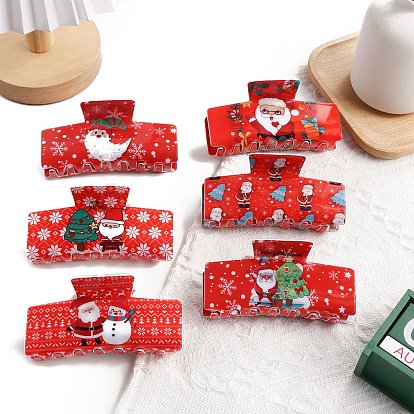 Рождественская тема, заколки для волос из ПВХ с когтями