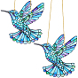 Акриловые подвесные ловцы солнца в виде птиц, для домашнего сада, подвесные украшения, с полиэфирной веревкой