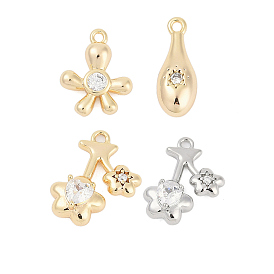 Латунные микро проложить кубического циркония подвески