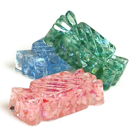 Resin Candy Display Decoration, with Gemstone Chips inside Statues for Home Office Decorations