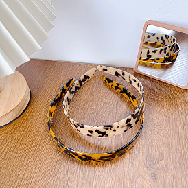 Fashion French Vintage Tortoise Shell Wide Headband for Women