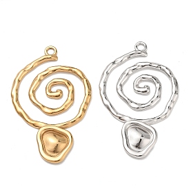 304 Stainless Steel Big Pendants, Ion Plating(IP), Vortex Charms