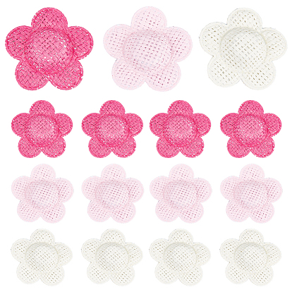 30 шт. 3 цвета тканевой кукольной шляпы, цветок