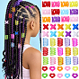 120Pcs 4 Styles Opaque Acrylic European Beads, Large Hole Beads