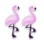 Акриловый большой кулон, фламинго