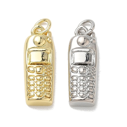 Brass Pendants, Phone Charms, Long-Lasting Plated, Lead Free & Cadmium Free