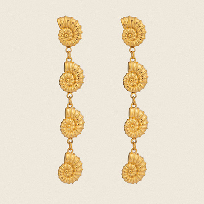 304 серьги-гвоздики с кисточками из нержавеющей стали