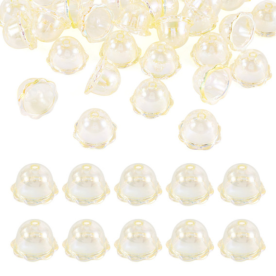 30 шт., акриловые колпачки с УФ-покрытием, цветок