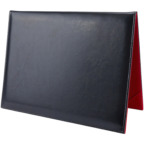 Carpeta de discursos de imitación de cuero, Carpeta comercial con protectores de esquina metálicos, Rectángulo