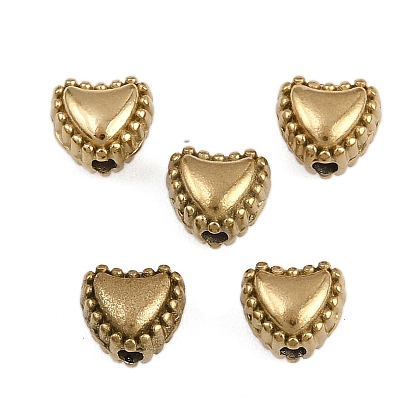 304 из нержавеющей стали бусы, ионное покрытие (ip), сердце