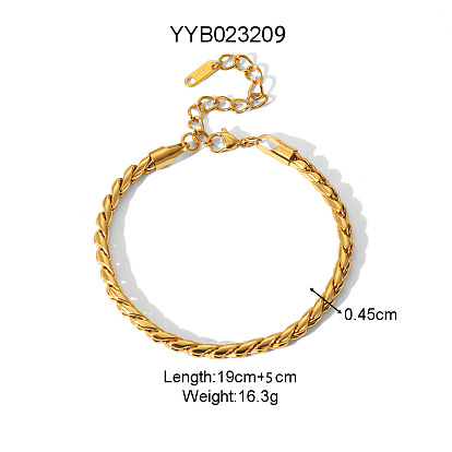 304 браслеты из нержавеющей стали с кубинскими звеньями для женщин, высококлассный и модный, реальный 18 k позолоченный