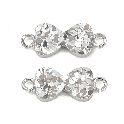 Латунные текстурированные соединительные подвески, бантом ссылки