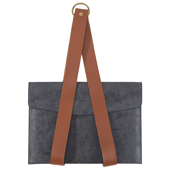 2шт. настенный держатель для журналов из искусственной кожи