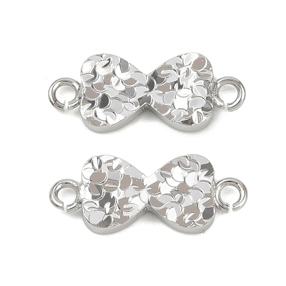 Латунные текстурированные соединительные подвески, бантом ссылки