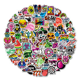 Graffiti Theme PVC Sticker Labels, Self-adhesive Waterproof Decals, for Suitcase, Skateboard, Refrigerator, Helmet, Mobile Phone Shell
