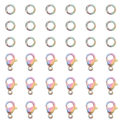 Вакуумное покрытие pvd 304 застежки-клешни из нержавеющей стали, с прыжковых колец