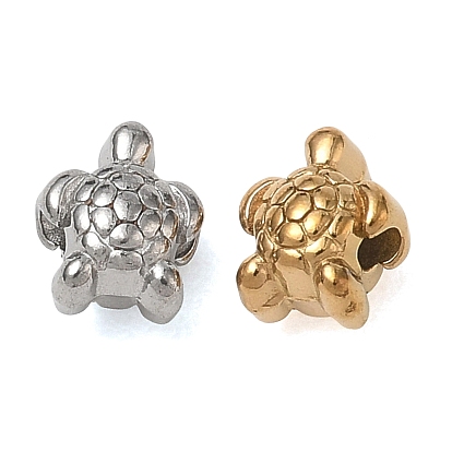 304 Stainless Steel Beads, Textured Tortoise