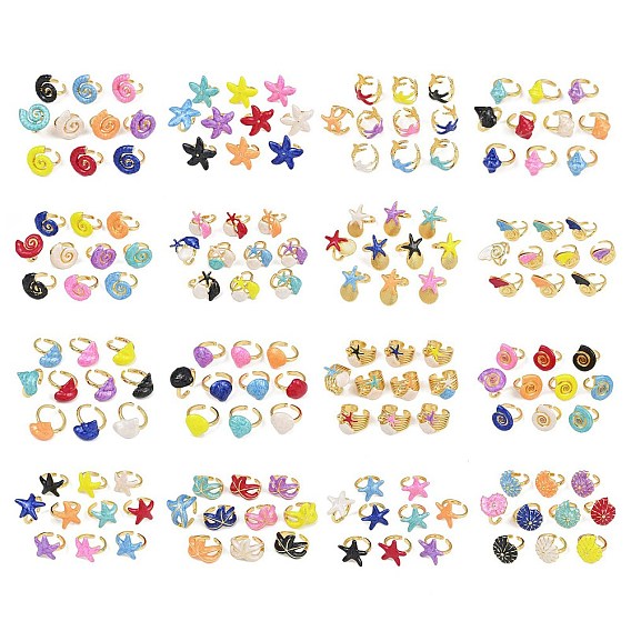 Латунные эмалевые регулируемые манжеты для женщин, реальный 18 k позолоченный, без кадмия, без никеля и без свинца, разноцветные